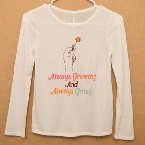 SO White “Always Growing Always Going” Graphic Long Sleeve Tee | Size M (8)